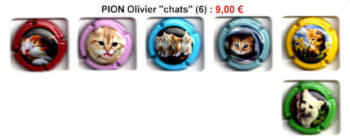 PION OLIVIER "CHATS"