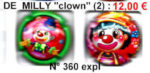 Muselets DE MILLY "Clown" série de 2 capsules