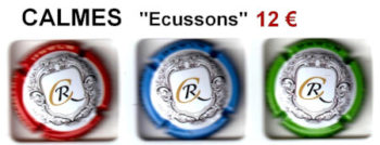 série de 3 capsules CALMES "ECUSSONS"