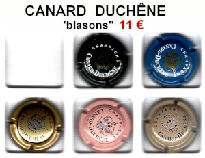 Muselets Capsules de champagne proprietaires CANARD DUCHENE jpcapsules