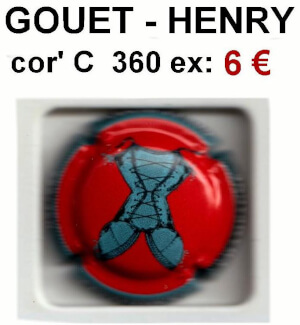 Muselets Capsules de champagne proprietaires GOUET HENRY jpcapsules