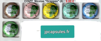 capsules de champagne coizy grappes