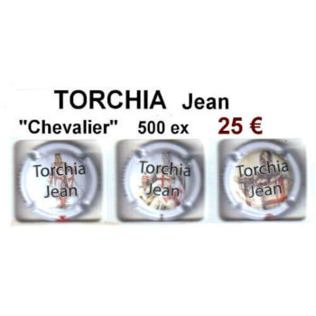 Série de capsules de champagne propriétaire TORCHIA JEAN "chevalier" 500 tirages
