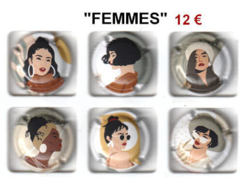 Série de capsules de champagne générique femmes