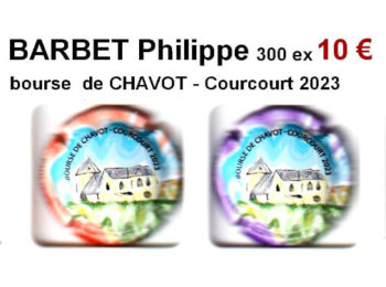 serie de 2 capsules de champagne BARBET Philppe Bourse de Chavot concours 2023