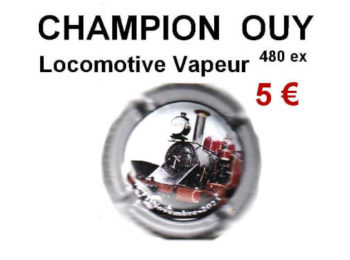 capsule de champagne CHAMPION OUY locomotive vapeur