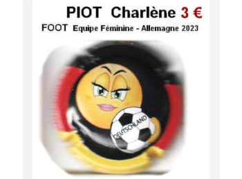 capsule de champagne PIOT Charlène Foot équipe féminine Allemagne 2023