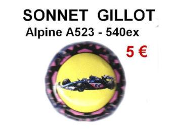 capsules de champagne SONNET GILLOT Muselet de champagne "ALPINE A523"