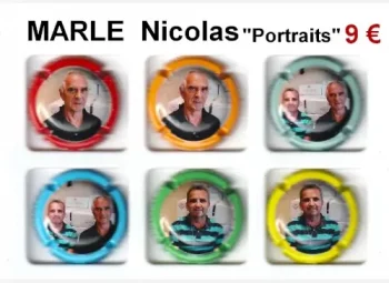 série de capsules MARLE NICOLAS portraits de champagne par jpcapsules