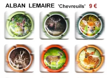 série de capsules de champagne LEMAIRE chevreuils par jpcapsules pour tous les collectionneurs et placomusophiles