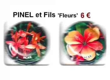 série de capsules de champagne par jpcapsules PINEL et fils fleurs pour tous les collectionneurs et placomusophiles