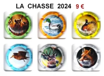 Série de capsules de champagne générique la chasse 2024