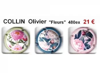 serie de capsules de champagne de collin olivier fleurs