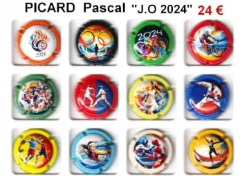 capsules de champagne jeux olympiques 2024 par PICARD