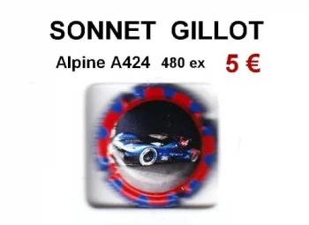 1 capsule de champagne SONNET GILLOT ALPINE A424