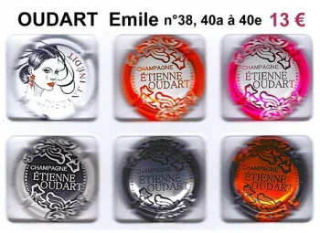 serie de capsules de champagne propriétaire ONDART EMILE