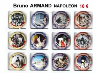 Série de capsules de champagne propriétaire BRUNO ARMAND "Napoléon"