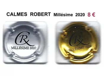 Série de capsules de champagne propriétaire CALMES ROBERT "Millésime 2020"