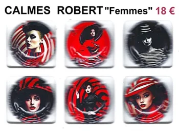 Série de capsules de champagne propriétaire CALMES ROBERT "Femmes" 