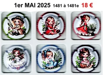 série de capsules de champagne générique par jpcapsules 1 mai 2025 1481 à 1481e