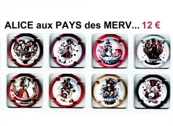 série de capsules de champagne générique par jpcapsules Alice aux Pays de Merveilles