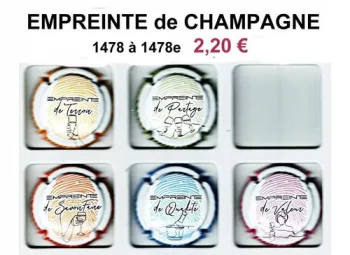 série de capsules de champagne générique par jpcapsules Empreinte de Champagne