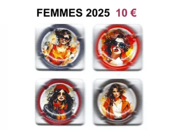 série de capsules de champagne générique par jpcapsules FEMMES 2025