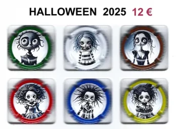 série de capsules de champagne générique par jpcapsules HALLOWEEN 2025