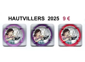 série de 3 capsules de champagne proprietaire par jpcapsules HAUTVILLERS 2025