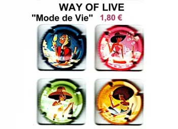 série de capsules de champagne générique par jpcapsules WAY OF LIFE "Mode de Vie" 