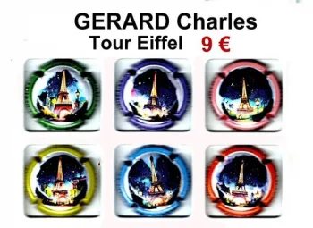 série de capsules de champagne propriétaire par jpcapsules GERARD CHARLES "Tour Eiffel"