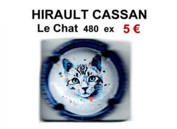 une capsule de champagne proprietaire par jpcapsules HIRAULT CASSAN "Le Chat" 480 tirages
