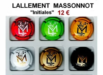 série de capsules de champagne propriétaire par jpcapsules LALLEMENT MASSONNOT "Initiales"