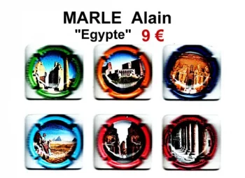 série de capsules de champagne propriétaire par jpcapsules MARLE ALAIN "Egypte"
