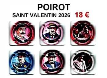 série de capsules de champagne propriétaire par jpcapsules POIROT "Saint Valentin 2026"