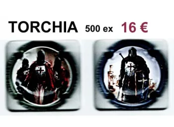 série de 2 capsules de champagne proprietaire par jpcapsules TORCHIA 500 tirages