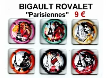 série de capsules de champagne propriétaire par jpcapsules BIGAULT ROVALET "Parisiennes"