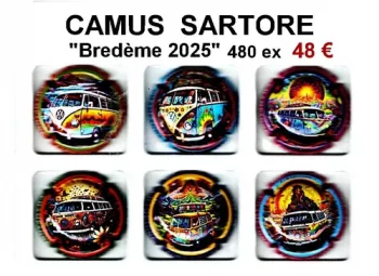 série de capsules de champagne propriétaire par jpcapsules CAMUS SARTORE "Brédème 2025" 480 tirages