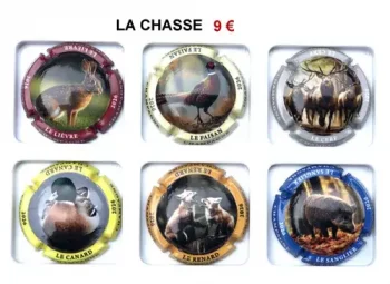 série de capsules de champagne générique par jpcapsules LA CHASSE