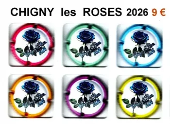 série de capsules de champagne propriétaire par jpcapsules CHIGNY LES ROSES 2026