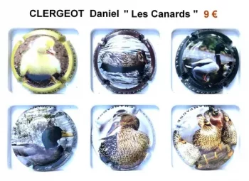 série de capsules de champagne propriétaire par jpcapsules CLERGEOT DANIEL "Les Canards"