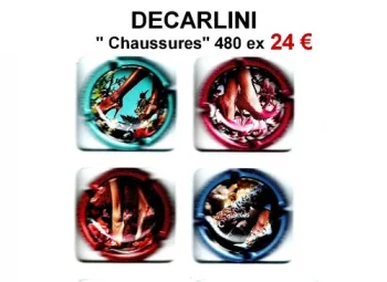 DECARLINI série de capsules de champagne propriétaire par jpcapsules "Chaussures" 480 tirages