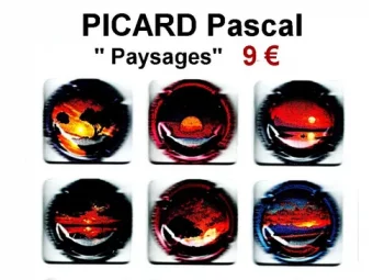 série de capsules de champagne propriétaire par jpcapsulesPICARD Pascal "Paysages"