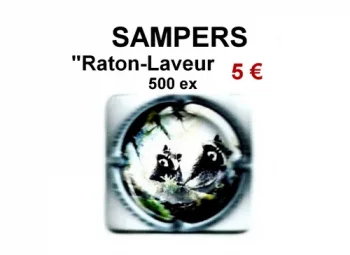 une capsule de champagne proprietaire par jpcapsules SAMPERS "Raton- Laveur" 500 tirages