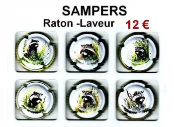 série de capsules de champagne propriétaire par jpcapsules SAMPERS "Raton- Laveur"