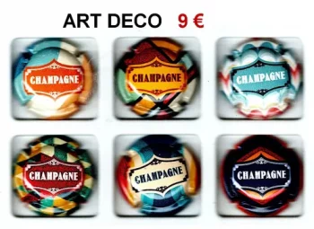 série de capsules de champagne générique par jpcapsules ART DECO