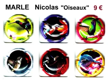 série de capsules de champagne propriétaire par jpcapsules MARLE Nicolas "Oiseaux" 
