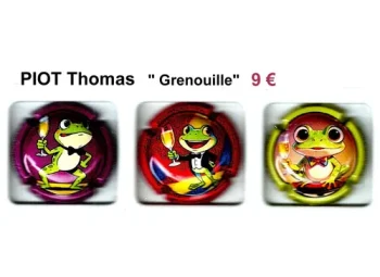 série de capsules de champagne propriétaire par jpcapsules piot thomas grenouille
