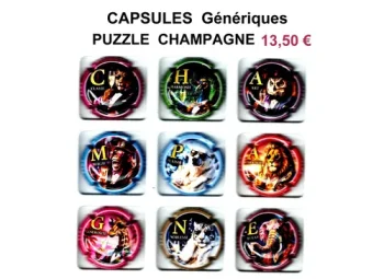 série de capsules de champagne générique par jpcapsules puzzle champagne