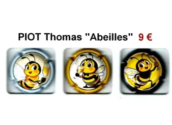 série de capsules de champagne propriétaire par jpcapsules PIOT THOMAS "abeilles"